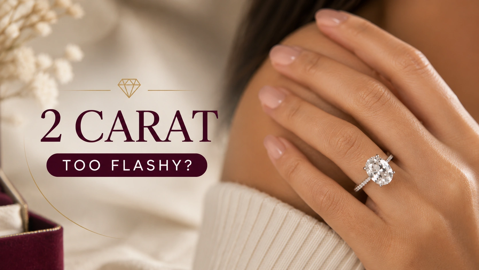 What a 2 carat engagement ring looks like