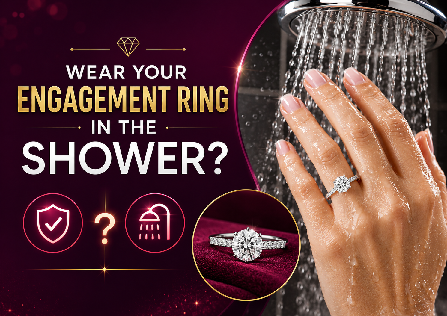 Can You Wear an Engagement Ring in the Shower