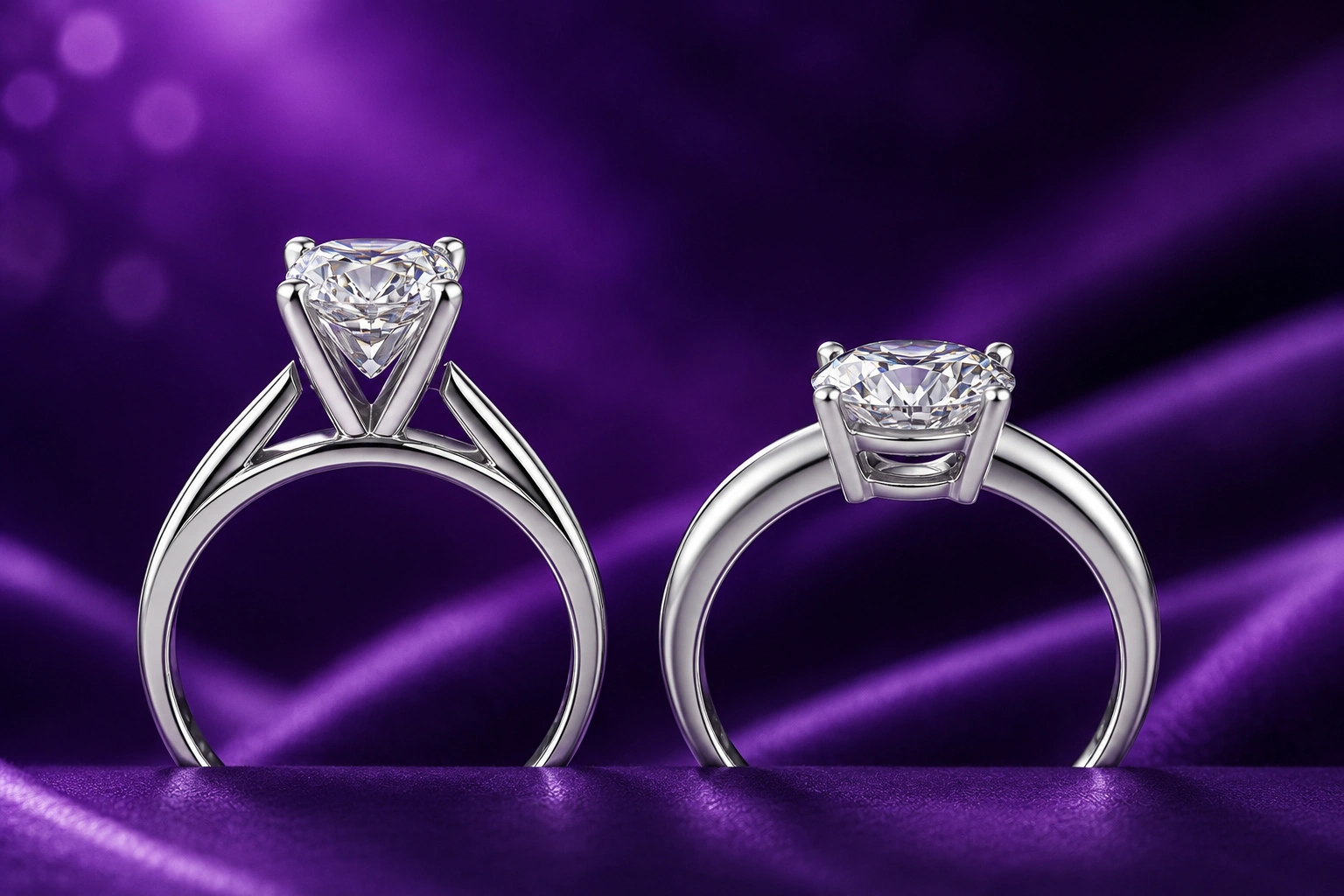 Cathedral vs Low Profile Engagement Ring