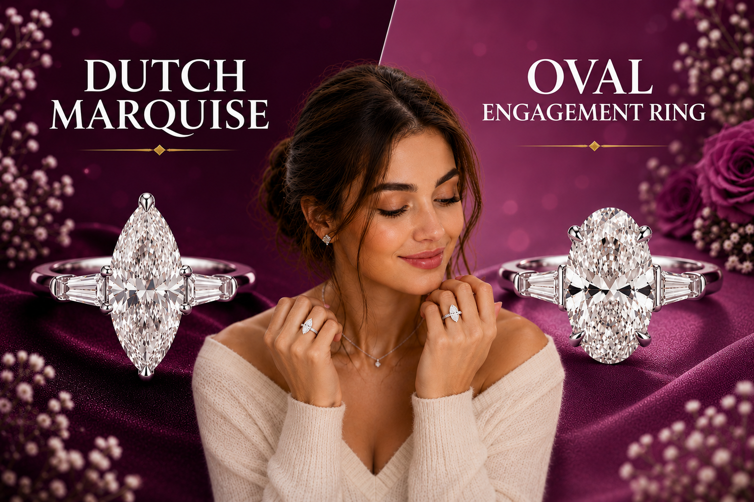 Dutch Marquise vs Oval Engagement Ring