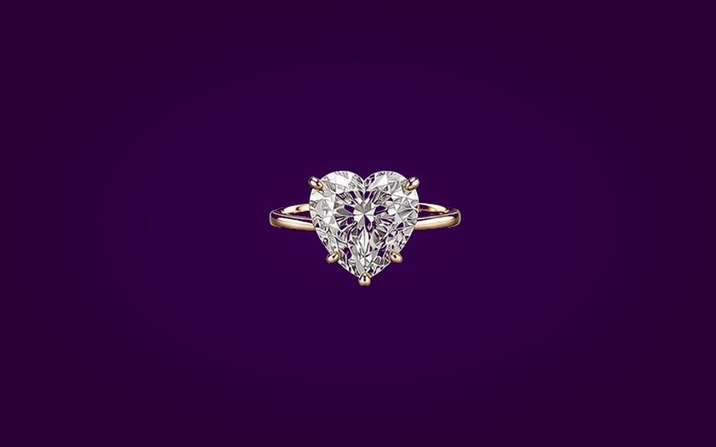 Heart diamond shape