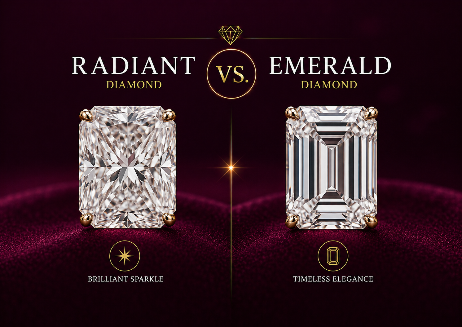 Radiant vs Emerald Diamond
