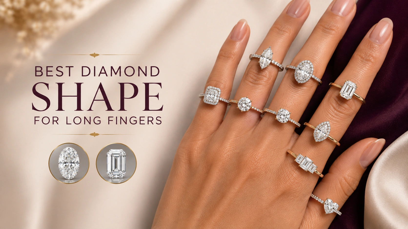 Best diamond shapes for long fingers