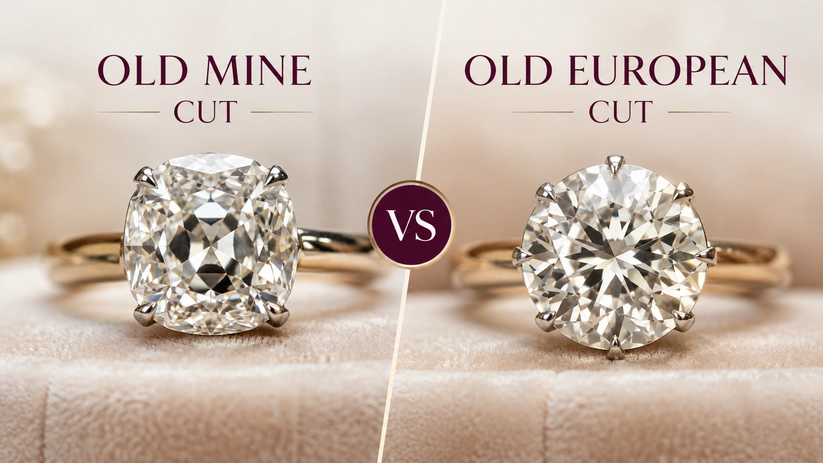 Old Mine Cut vs Old European Cut diamond