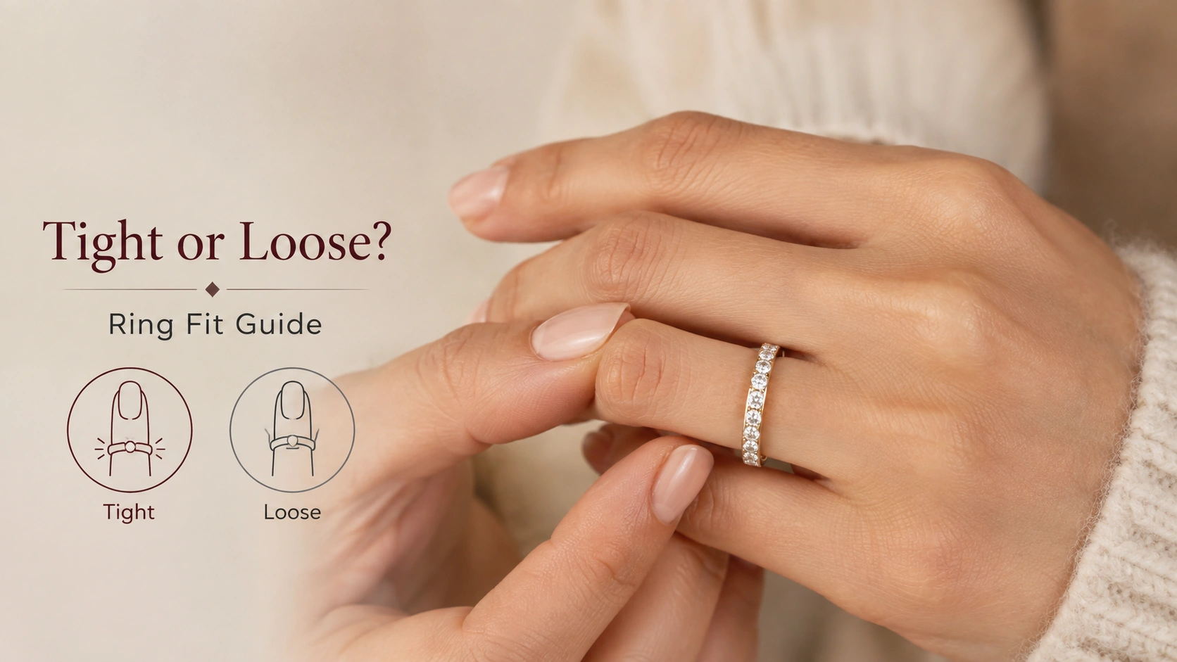 Wedding band tight or loose ring fit