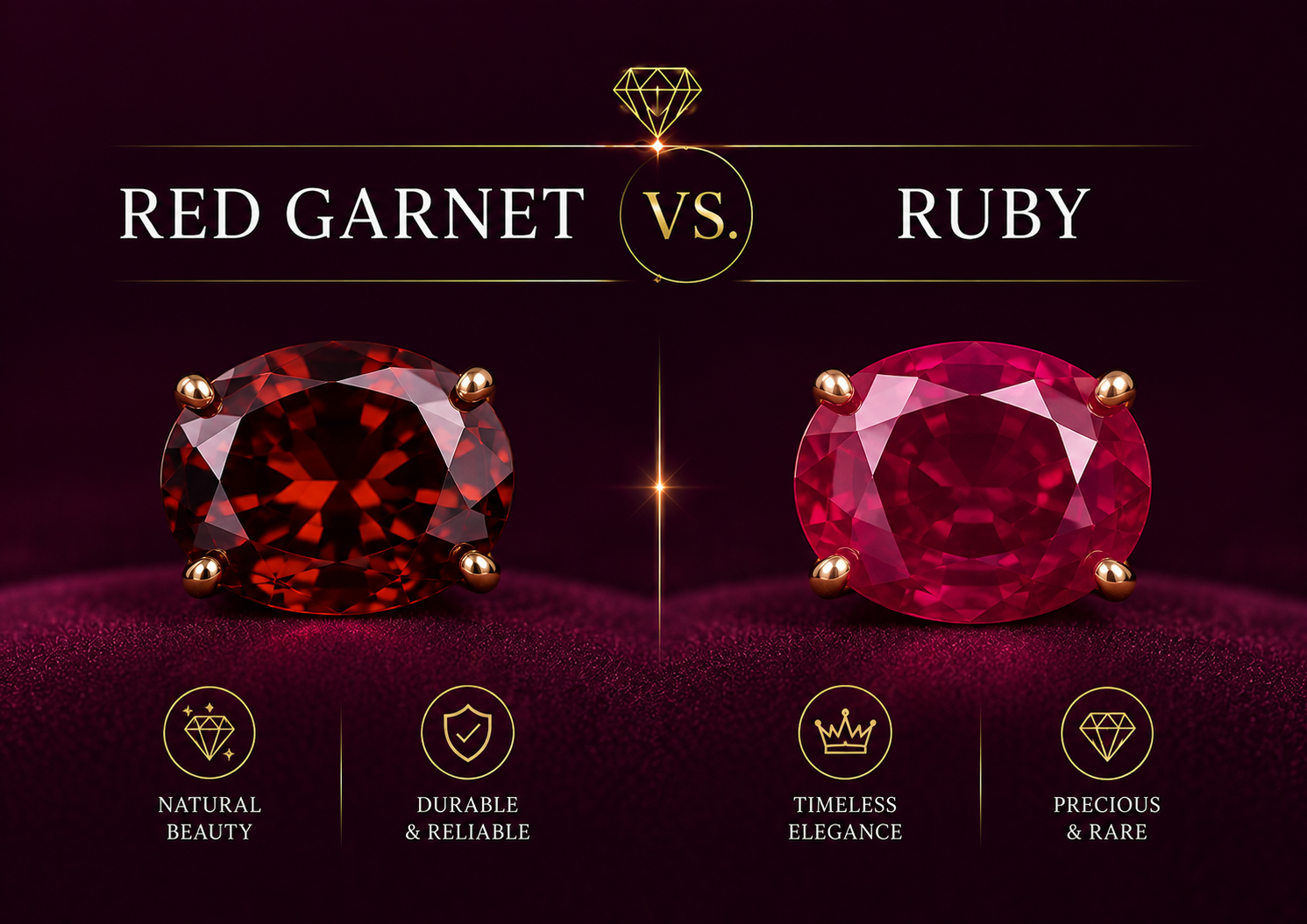 Red Garnet vs. Ruby