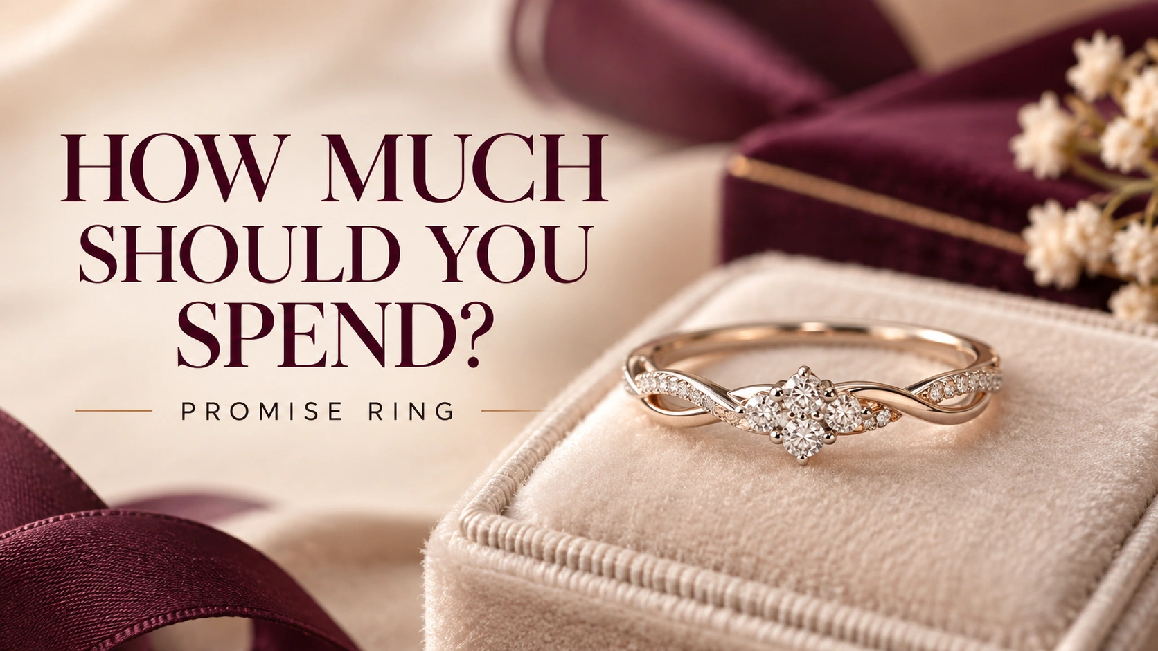 How much should you spend on a promise ring with an elegant gold promise ring