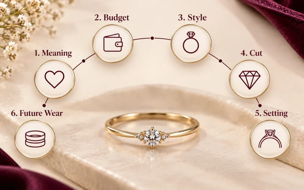 Six-step guide to choosing a diamond promise ring