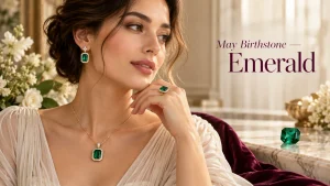 May birthstone emerald gemstone